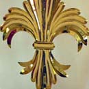 24k gold deposition in carved mirror
